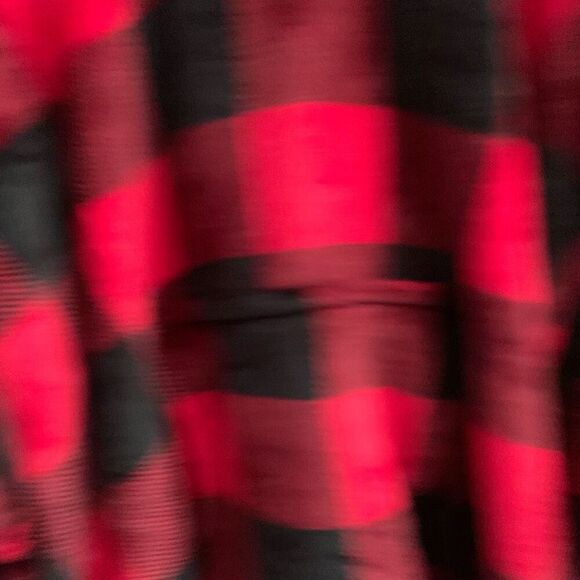 Unisex Buffalo plaid huggle one size fits most plush blanket hoodie - Picture 6 of 15